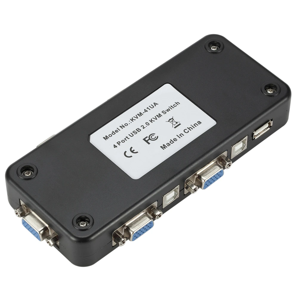 GRWIBEOU-スイッチ付きスプリッターアダプター,4ポート,USB 2.0,Vga,コントロールキー,スイッチャー,1920x1440,vga,アダプター