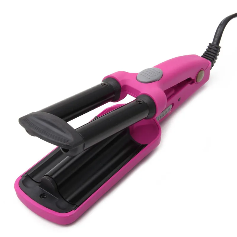 2023 New Mini Ceramic Hair Crimper Curler Curling Iron Tong Waving Wand Roller Salon