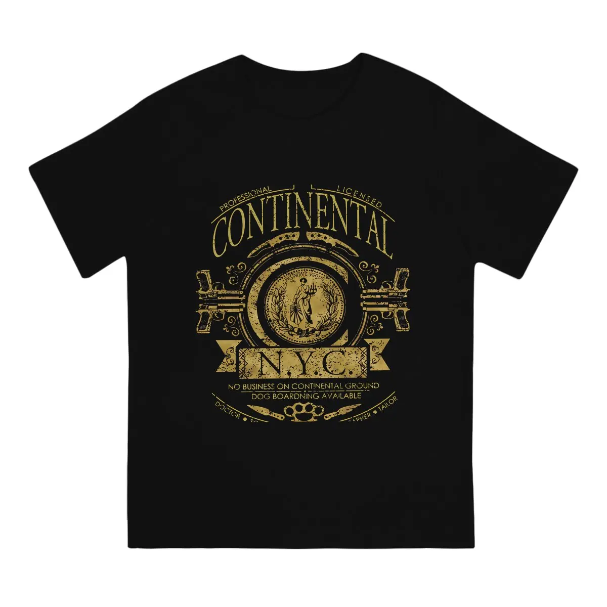 Continental Classic NYC Hip Hop TShirt John Wick Film Casual Polyester T Shirt Newest T-shirt For Adult