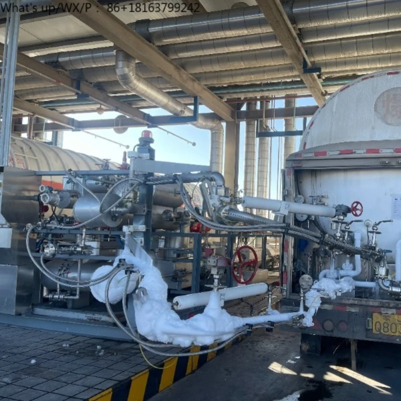 Low Temperature LNG Intelligent Loading Skid Installs Loading Arm Batch Controller Control Valve