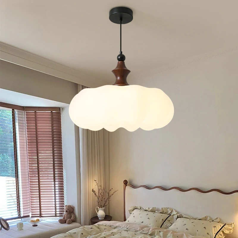Full spectrum eye protection LED light medieval cream wind bedroom ceiling light restaurant princess room study chandelier