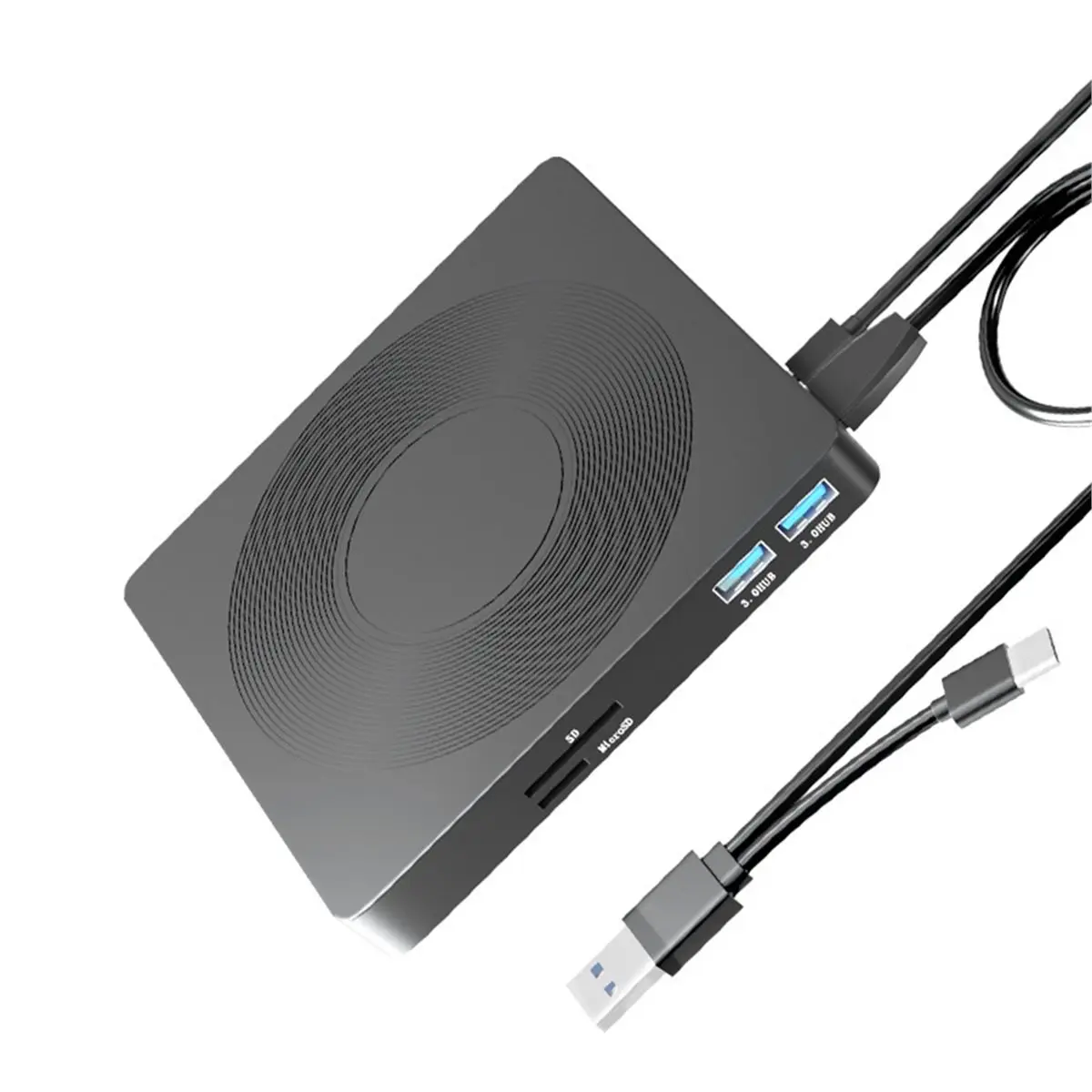 A46U USB3.0 Type C CD DVD Recorder Player Writer External DVD Burner Optical Drive Portable Reader for Laptop Desktop