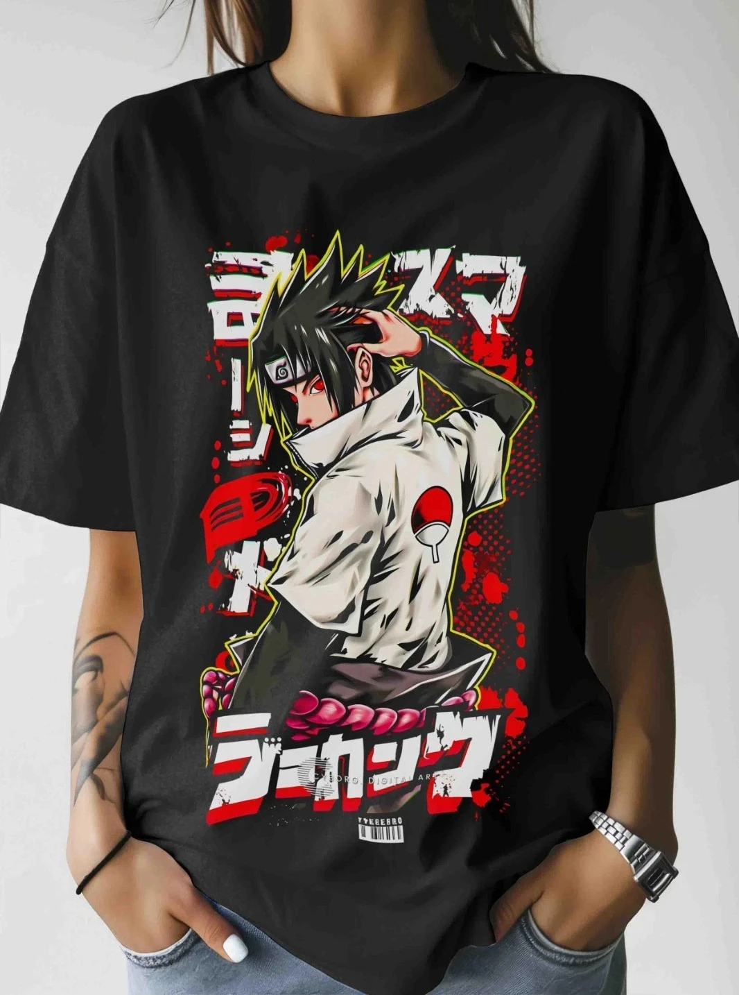 Camiseta Relajante y Cómoda de Naruto Shippuden - Estilo Masculino, Anime, Dibujos Animados, Sakura, Zabuza, Nueva Colección 2026, Algodón, Verano, para Hombre y Mujer