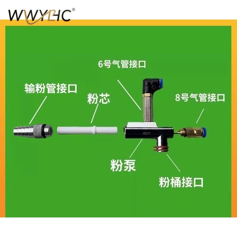 Electrostatic Powder Coating KCI Powder Pump Venturi Injector Nozzle