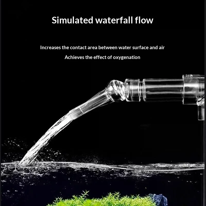 Acrylic Fish Tank Duckbill Nozzle Adjustable Aquarium Filter Pump Rotating Water Outlet Return Pipe Connector Plumbing Fitting