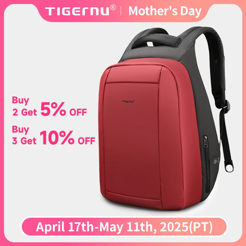 Tigernu mochilas para homens para mulheres 14-15.6 portátil mochila saco anti roubo mochila de viagem para escola mochila