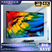 Formovie Fresnel Ultra-thin ALR Projection Screen 100-inch 16:9 Viewing Angle 50% Aluminnum Alloy PET Anti-Light TV Screens