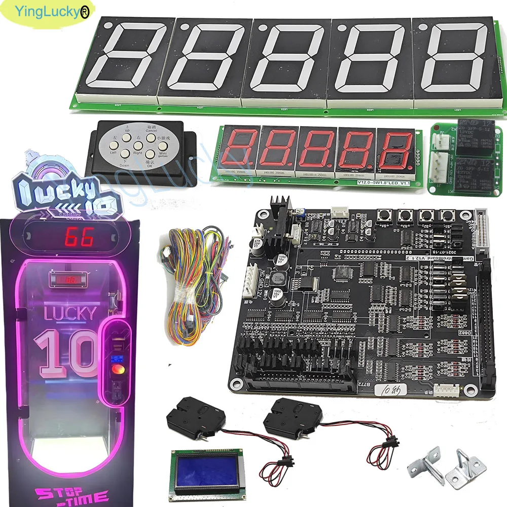 

Challenge 10 Second 7 Second Timer Game Kit Arcade Price Game Kid Machine DIY Kit Joystick With Motherboard With Wires Cable