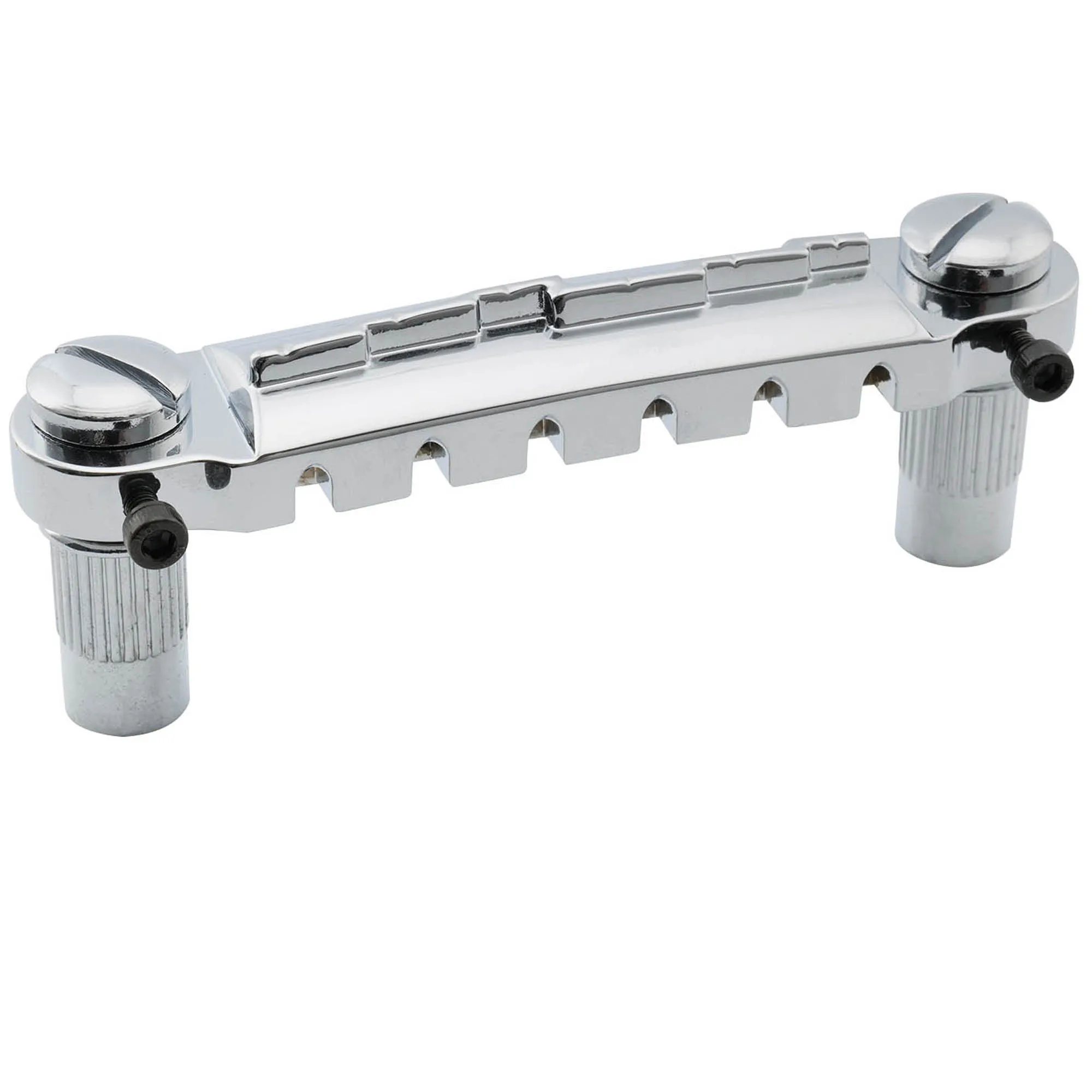 Musiclily Pro 52.5mm Pre-set Intonation Wraparound Bridge Tailpiece for Epiphone LP Junior Style Guitar