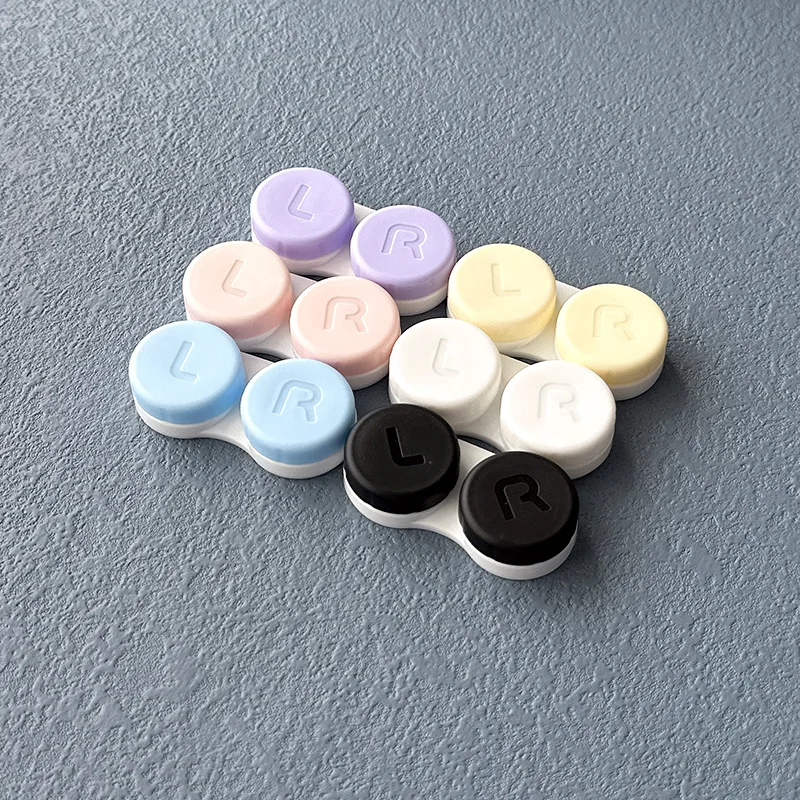 1Pcs Mini Portable Contact Lens Case Eyes Contacts Care Container Box Contact Lenses Storage Box Colored Contact Lens Box - Image 6