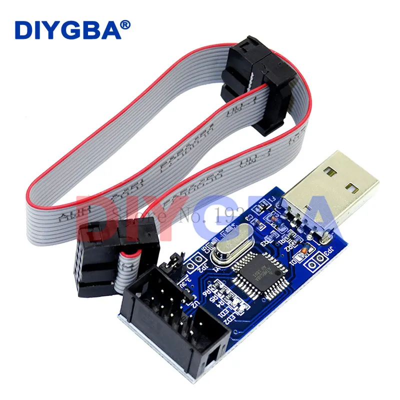 1PCS USBASP USBISP AVR Programmer USB ISP USB ASP ATMEGA8 ATMEGA128 Support Win7 64