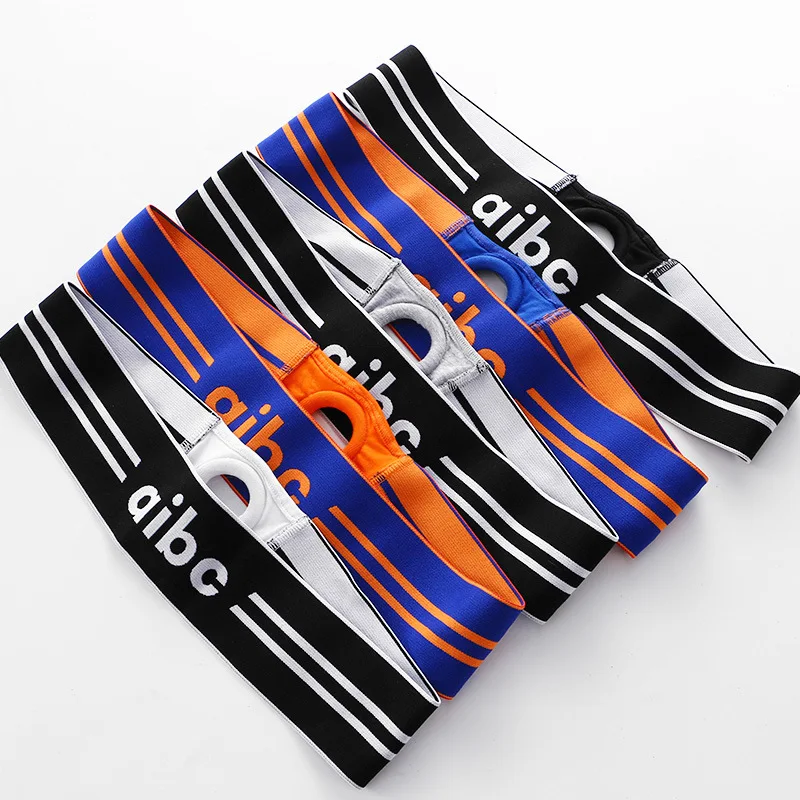 

Men's Underwear Locking Ring Long-Lasting Delay Lock Panties High Elastic Hollow Tanga Slip Breathable Jockstrap Underpants