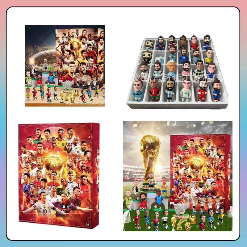 2024 Countdown Advent Calendar Soccer Kit 24 Days Building Advent Calendars Soccer Party Favors Sports Christmas Gift Supplies