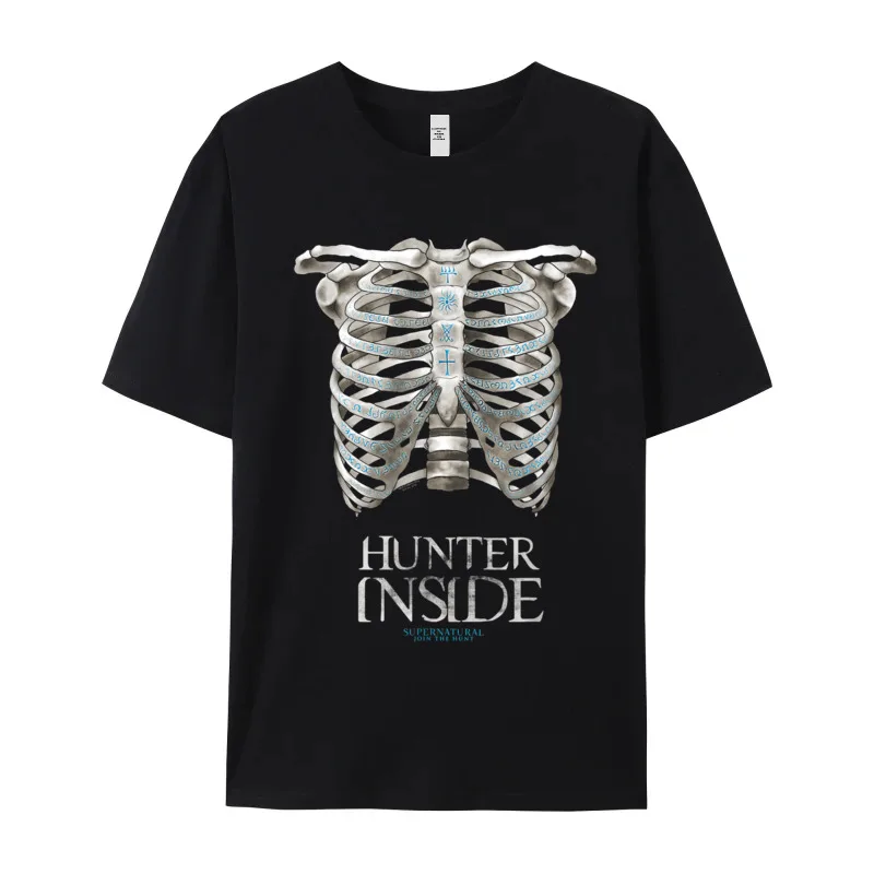 Normal Supernatura Hunter Inside 206 T-shirts for Men Family Christmas Crewneck All Cotton Short Sleeve T-shirts T Shirts image 2