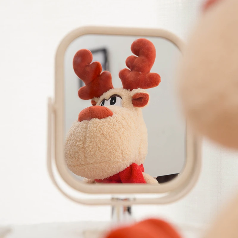 

Мягкая рождественская плюшевая подушка с оленями, милый забавный подарок, нескользящая подушка для дивана, кровати, офиса, домашнего декора