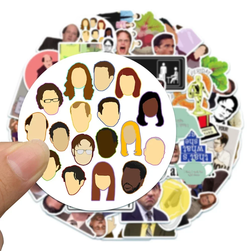 50 pçs programa de tv o escritório graffiti adesivos decalque portátil guitarra motocicleta telefone bagagem carro diy engraçado adesivo brinquedo do miúdo presente