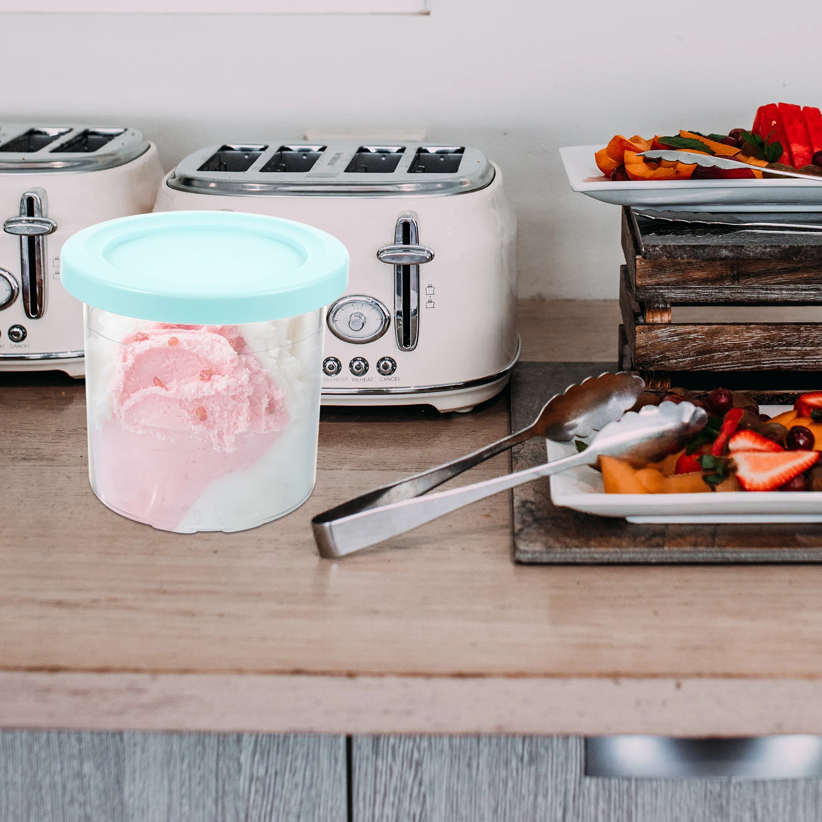 

Ice Cream Storage Jar Food Container Homemade Containers Party for Dessert Cup Bottle