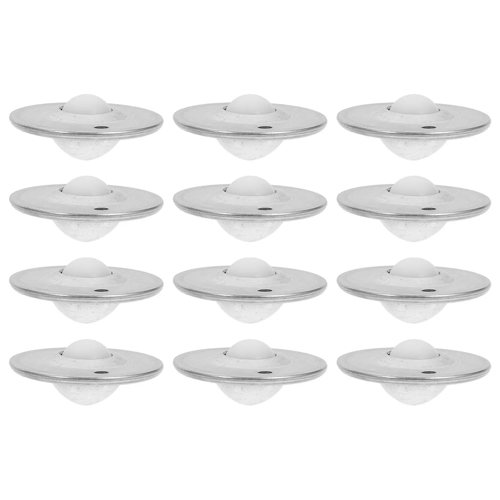 12Pcs Universal Wheel Ball Bearings Nylon 2 Hole Rollers for Furniture Movement Sofas Display Cabinets Shelves Ball Bearing