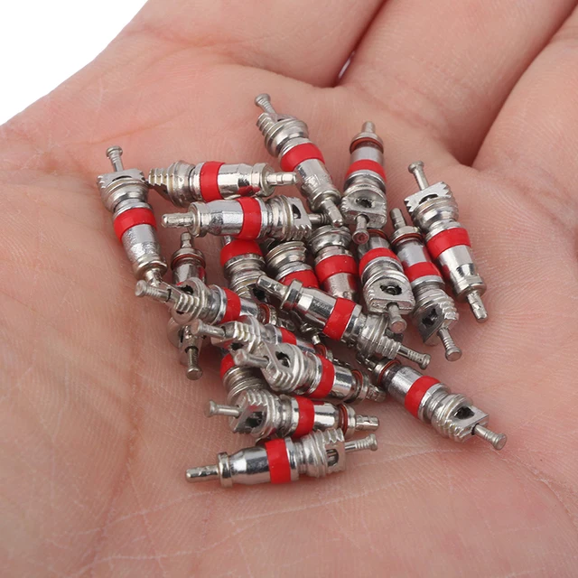 20 SZTUK Amerykański rdzeń zaworu Opona samochodowa Ciężarówka Aluminiowa opona Rdzeń zaworu Część zamienna Rdzeń zaworu ze stopu cynku Część samochodowa Ac