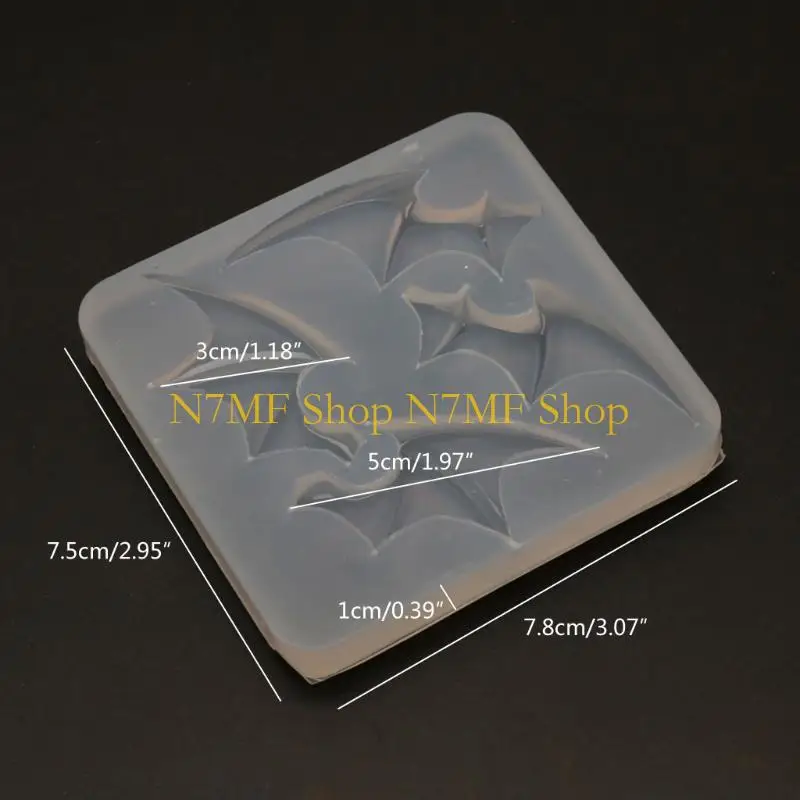 N7MF ستيريو الشر الجناح شكل قالب من السيليكون الجناح شكل قالب الأطفال لتقوم بها بنفسك لعبة الصب #6