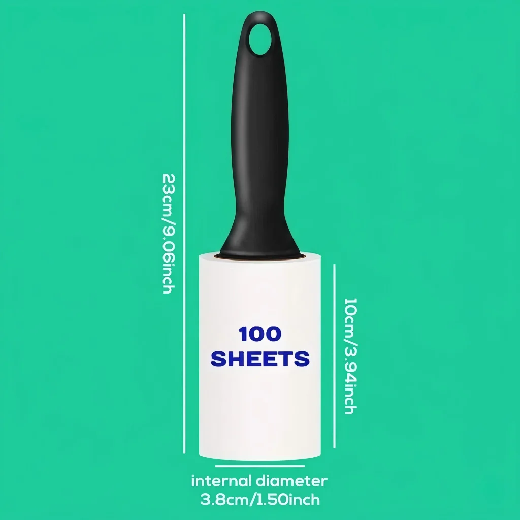 200/400/600 Blatt Fusselroller-Nachfüllpackungen - Extra Klebrige Abreißbare Fusselentferner für Tierhaare, Möbel, Teppiche & Kleidung – Detail 3