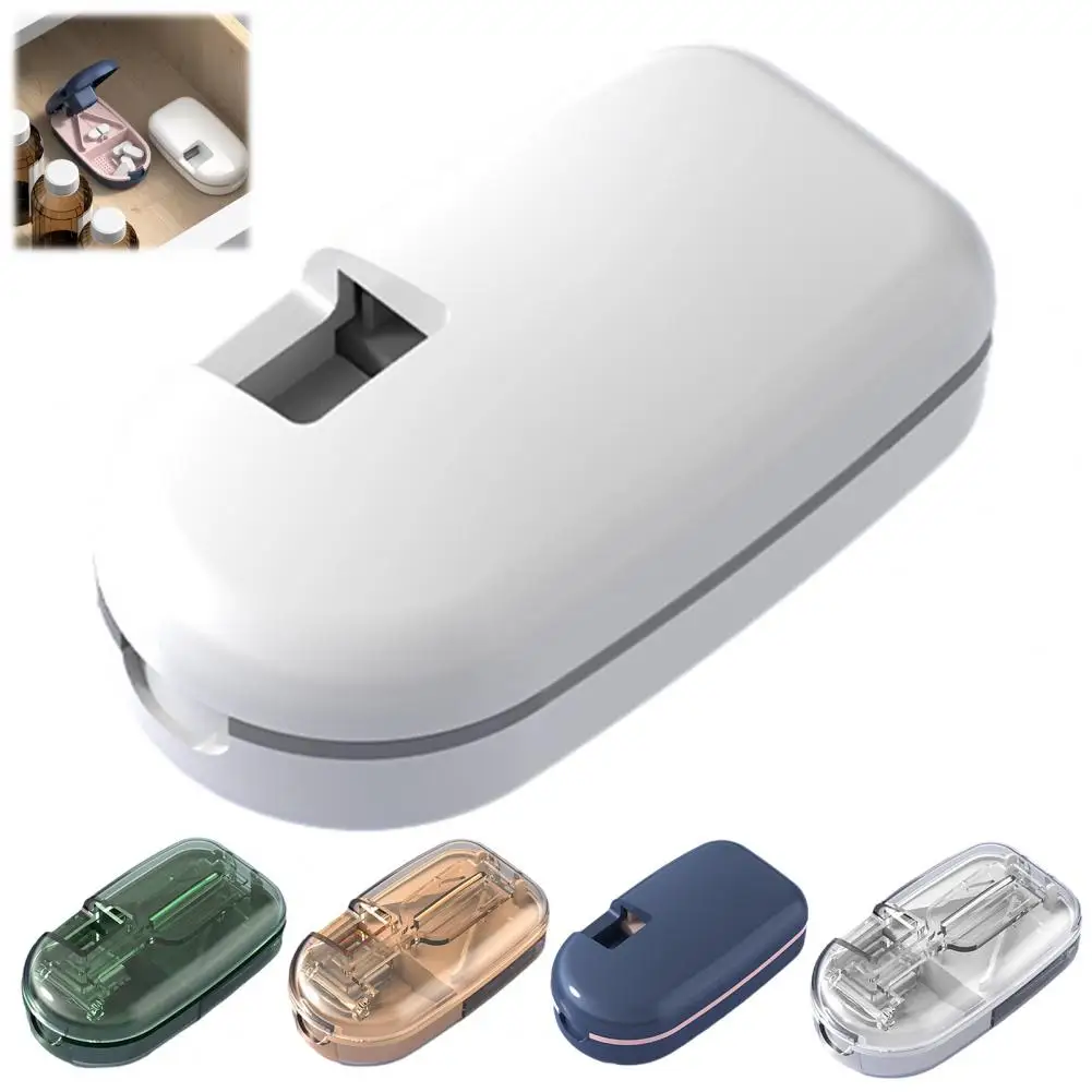 Pill Cutter Splitter for Small And Tiny Pills, Portable Tablet Grinder, Portable Medicine Divider with Storage Compartment