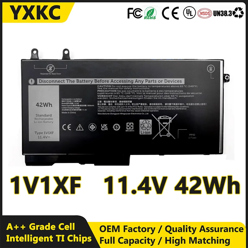 

1V1XF 11,4 В 42 Втч Новый оптовый аккумулятор для ноутбука DELL Latitude 5400 5500 5401 5501 5411 5511 5410 5510 Precision 3540 Battery