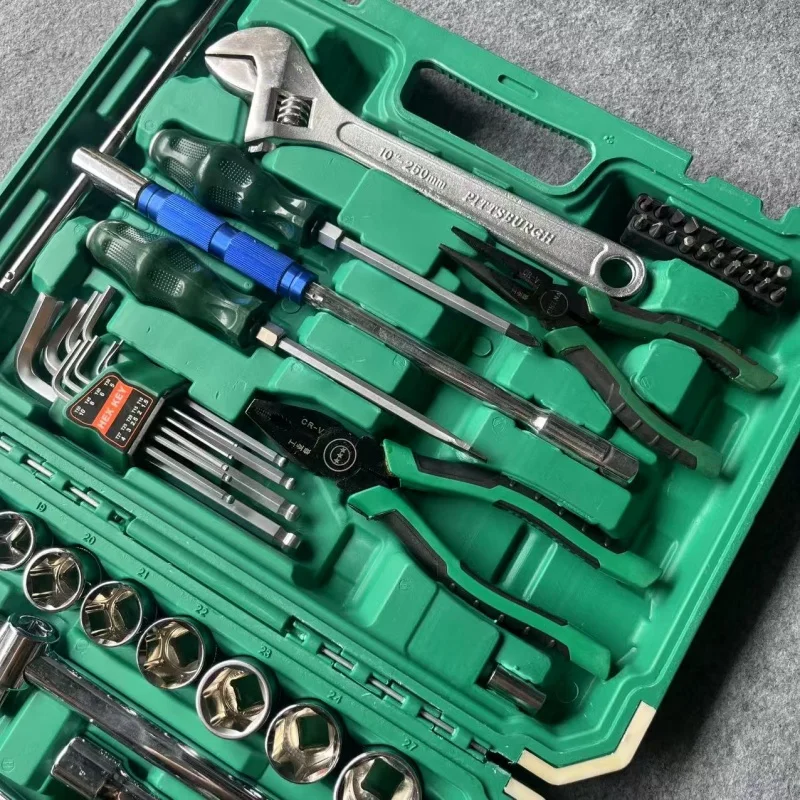 Wholesale OEM Hand 86-Piece Portable Multi-Function Hardware Tool Sets Durable Household Tools Box Kits for Home & Car Repair