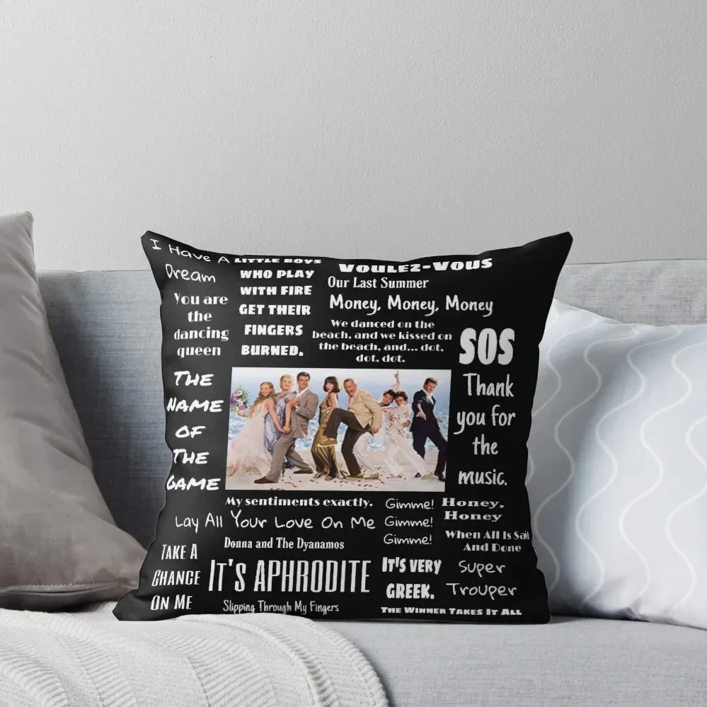 Mamma Mia Collage and Pic Throw Pillow Luxury Cushion Cover luxury decor sleeping pillows Pillow