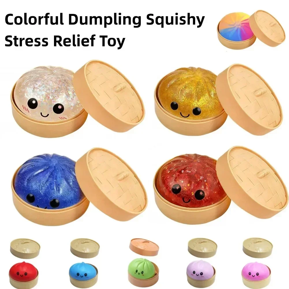 Simulation Steamed Bun Modeling Cute And Interesting Decompression Soft And Non-sticky Hand Relieve Squeeze Toys Children Gift