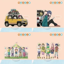 Anime Fans Gifts Camp Yuru HD Character Acrylic Stand Shima Rin Nadeshiko Kagamihara PVC Desktop Ornaments Collection Series