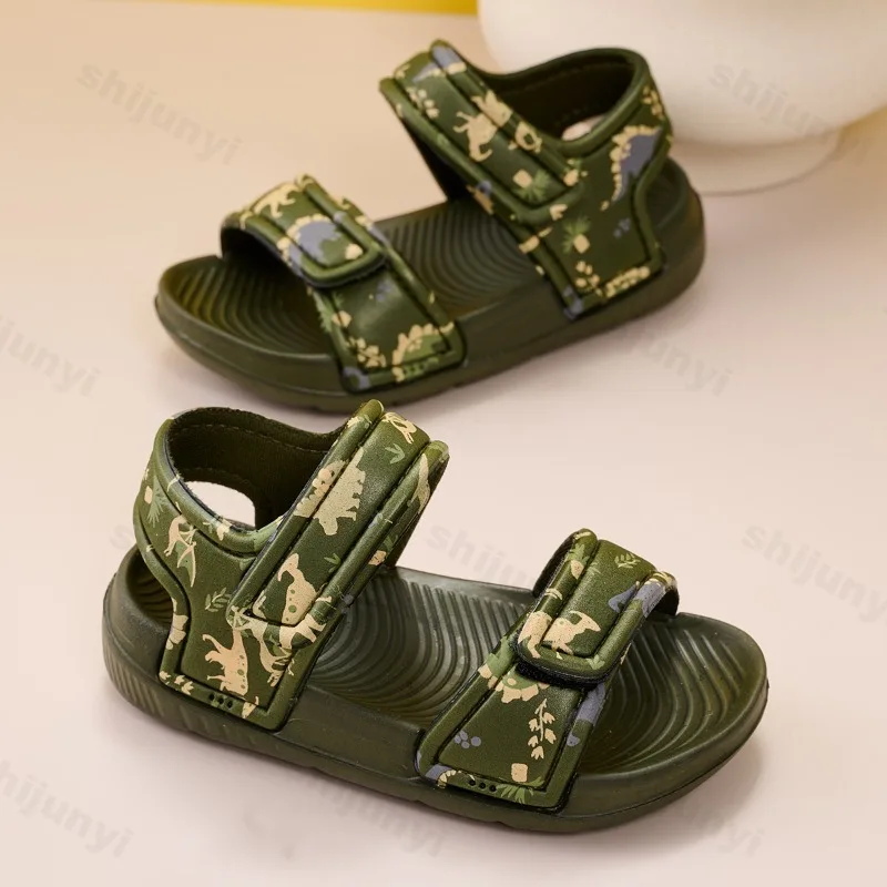 

2025 New Boys' Summer Comfortable Fashion Trend Casual Sandals Open Toes Breathable Cool Shoes Outdoor Beach Children's Sneakers