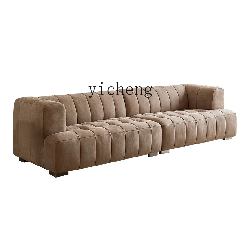 

Zz light luxury piano key sofa straight row one-character three or four-person technology cloth sofa