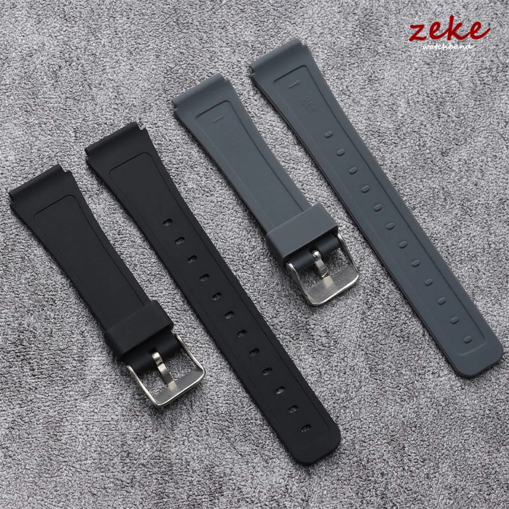 18mm Soft Silicone Rubber Watch Band for CASIO W800H SGW400 Wristband for F84 F91W AE1200/1300 A158/168/159 F105/108 Resin Strap view 4