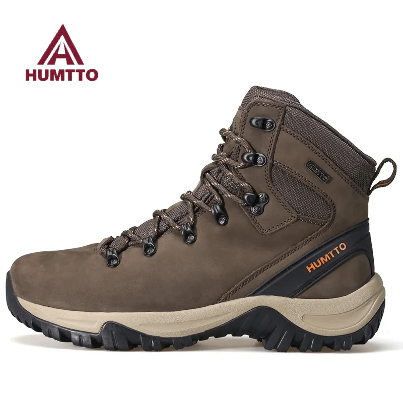 HUMTTO Outdoor Hiking boots Men waterproof hunting Boots Tactical Desert Combat Ankle Boots Male trekking Walking Sneakers walk