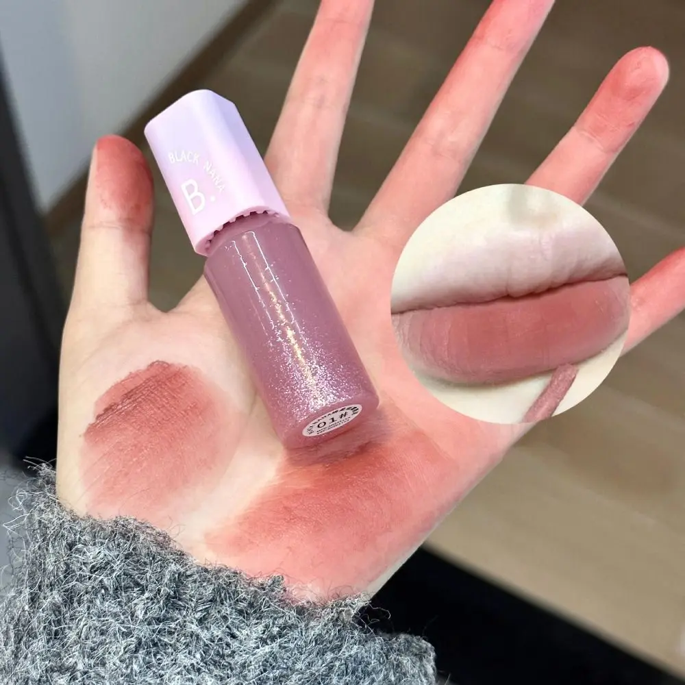 Gladde waterdichte fluwelen matte lipmodder Langdurige hydraterende matte fluwelen lipgloss Transpiratie Non-stick Cup Lip Cream Dames