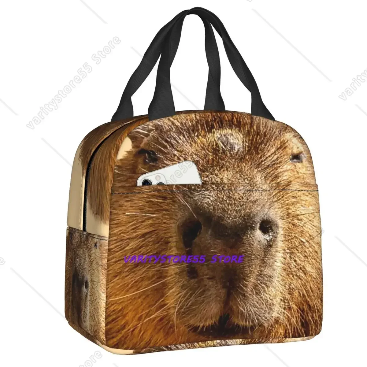 Custom Capybara Collage Lunch Bag Men Women Thermal Cooler Insulated Lunch Boxes for Student School