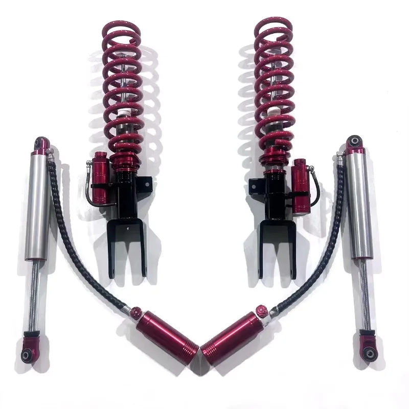 Red 2.0 Tube Compression Adjustable Shock Kit For Amarok Pickup Offroad Nitrogen Suspension Absorber Heavy Duty Ute Lift Parts