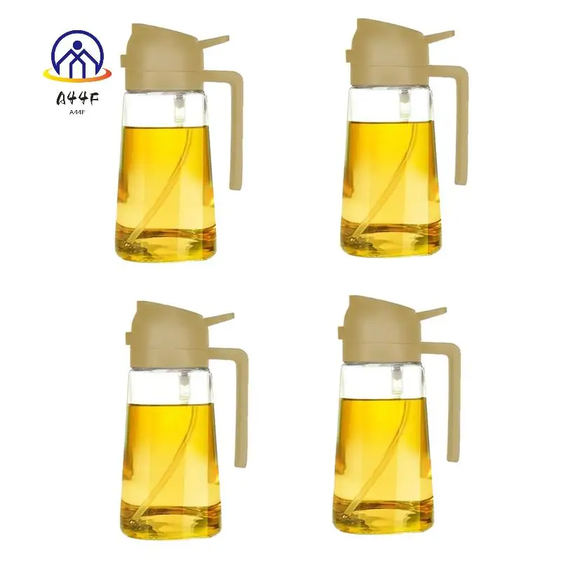A44F-Oil Dispenser For Kitchen Spray, Oil Dispenser Bottle Spray And Pour, 2 In 1 Olive Oil Dispenser 4 Pcs