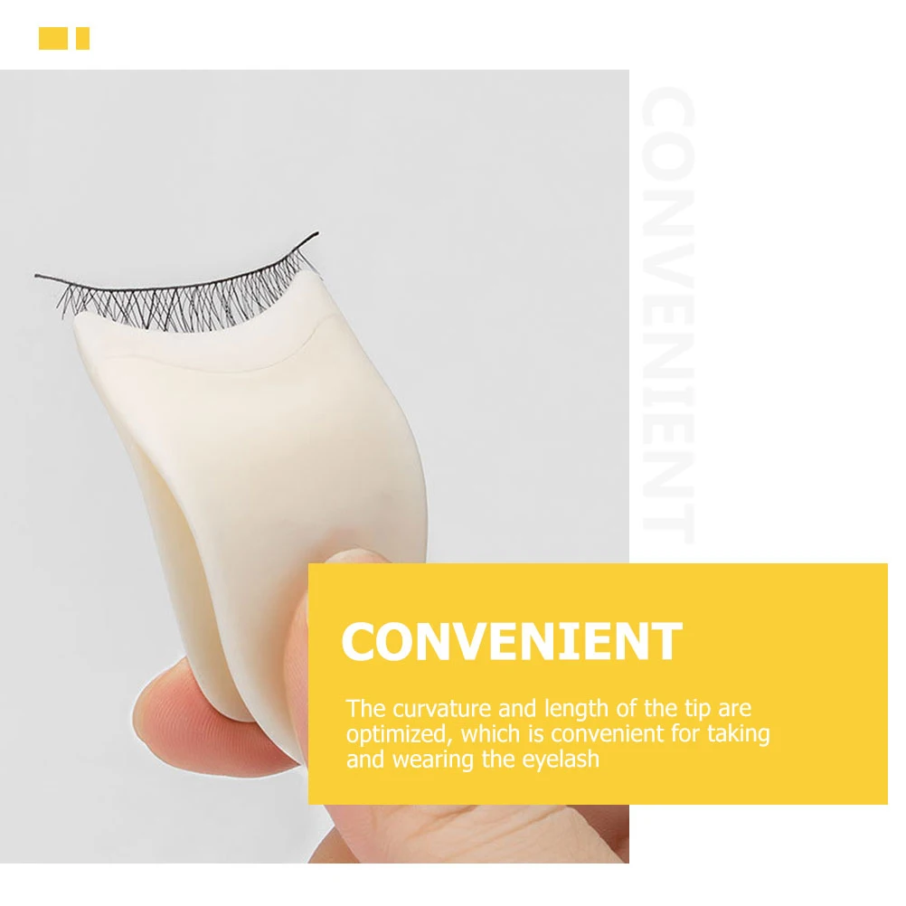 

2Pcs Eyelash Tweezer Exquisite Eyelash Applicator for Safe Long-Lasting Use Curved Tip for Access Professional Makeup