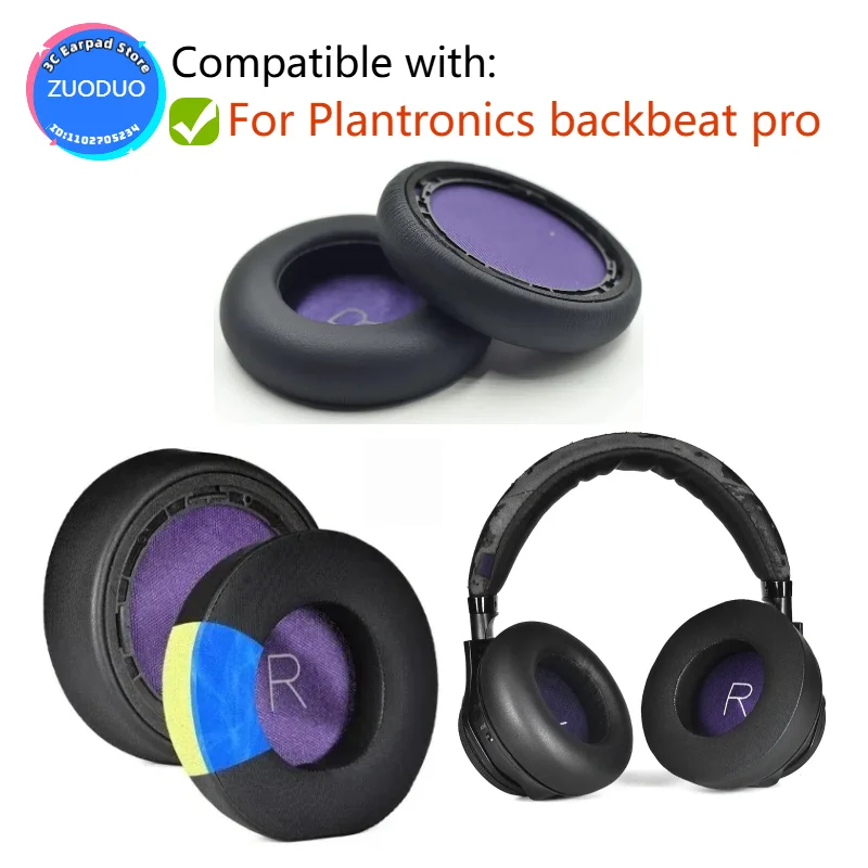 Replacement Ear Pads for Plantronics backbeat pro Headphones Ear Cushions, Headset Earpads, Ear Cups Earmuffs