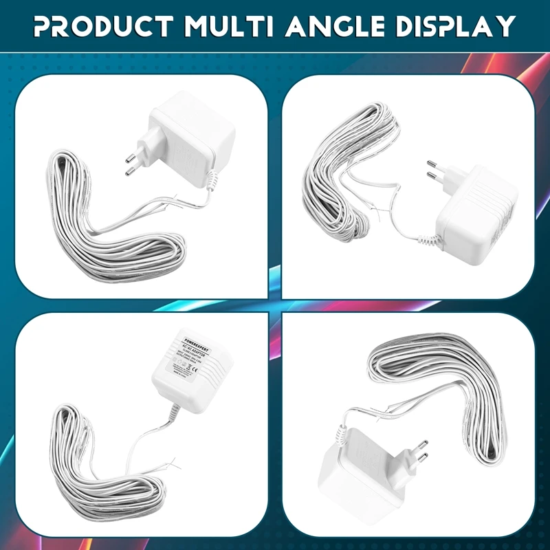 Adaptor transformator bel pintu 24V, untuk bel pintu Video ditingkatkan kinerja & pemasangan mudah colokan EU