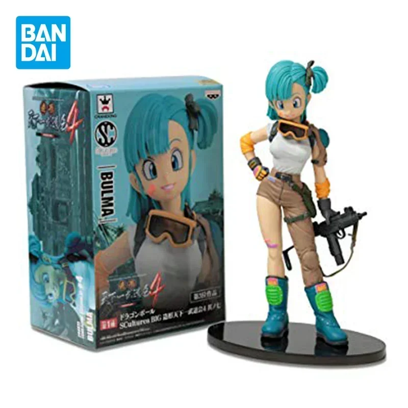 

Bandai Genuine Dragon Ball Anime Figure Bulma SC Action Figure Dolls Toys for Boys Girls Kids Christmas Gift Collectible Model