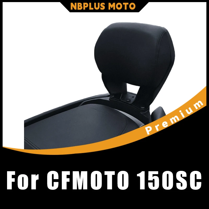 【Premium】For CFMOTO 150SC Modified Rear Backrest, No-Drill Installation Passenger Backrest Pillow Accessories