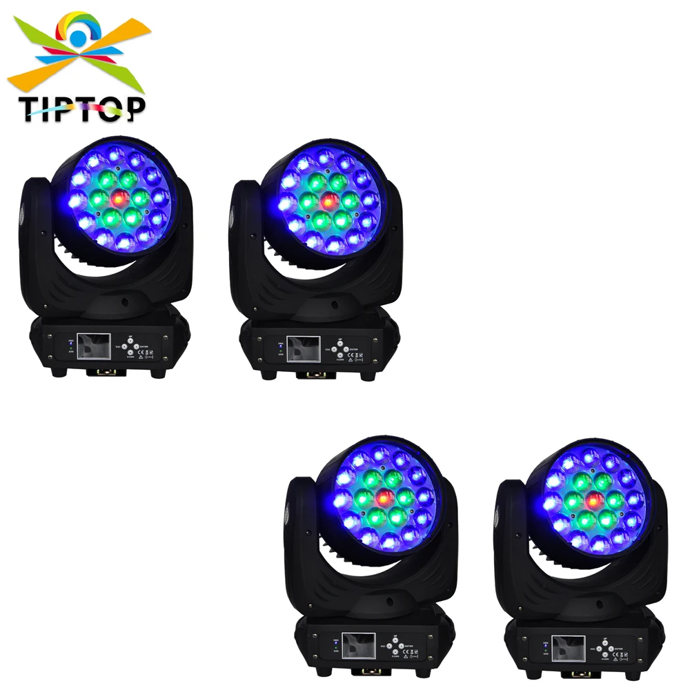 

TIPTOP LED Headbanger Moving Head Light 19 x 15W Pixel RGBW 4in1 LED DMX 13/24 Channels for Disco Club Stage Show Wedding