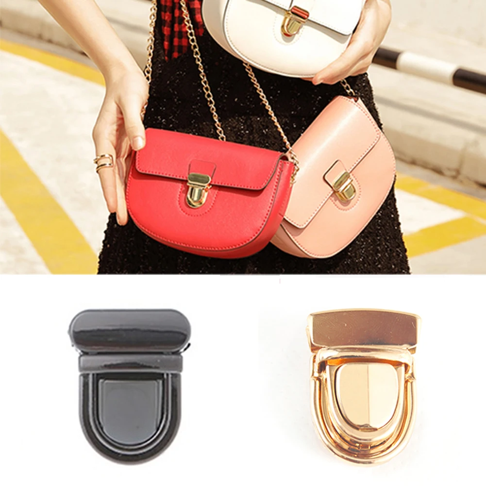 1pcs Metal Durable Clutch Bag Turn Lock Twist Lock Clasp Leather Craft Women Bag Handbag Shoulder Bag Purse DIY Hardware