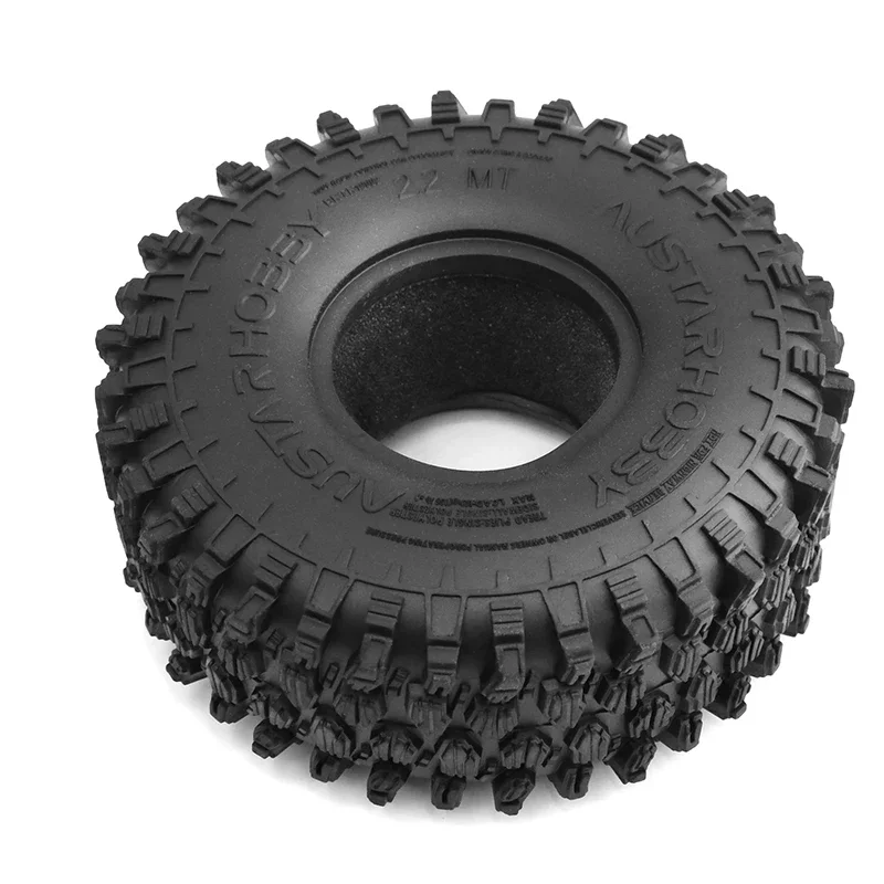 RC Car 4PCS 130*46MM 2.2 Rubber Terrain Tyre Wheel Tires with Foam Inserts for 1/10 RC Rock Crawler Axial SCX10 RR10 Wraith KM5