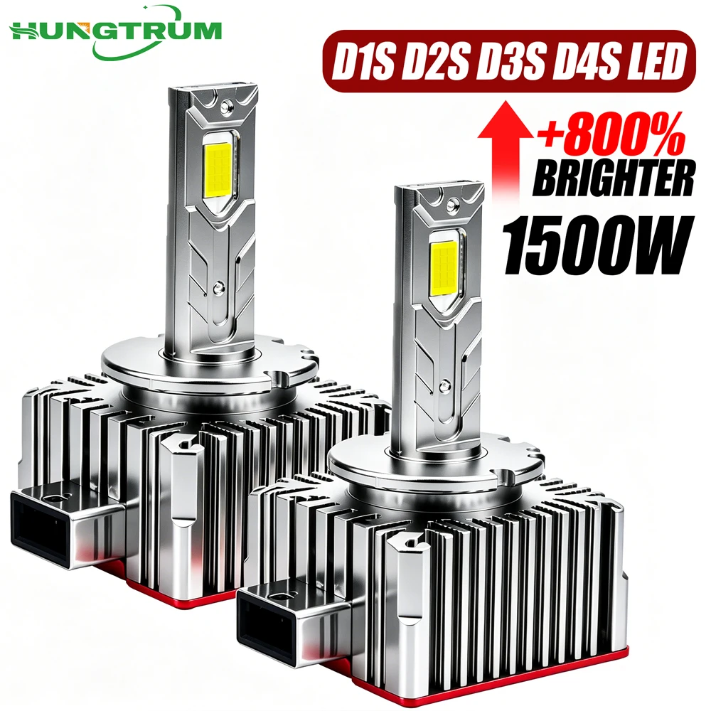 

D1S D3S LED Headlight 1600000LM Super Bright Car Lights 1:1 Xenon D2S D4S D1R D3R D2R D4R D8S CANBUS With Fan Headlight Bulb