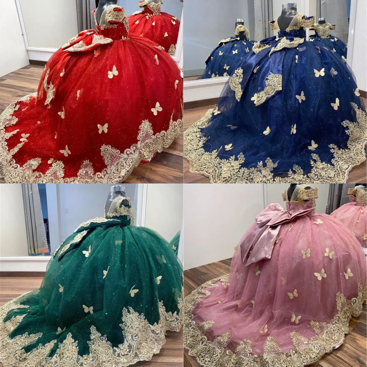 

Customized Luxury Lace Appliques Flower Girl Dress For Wedding Shiny Tulle Floor Length Dresses Girls First Communion Cute Gowns