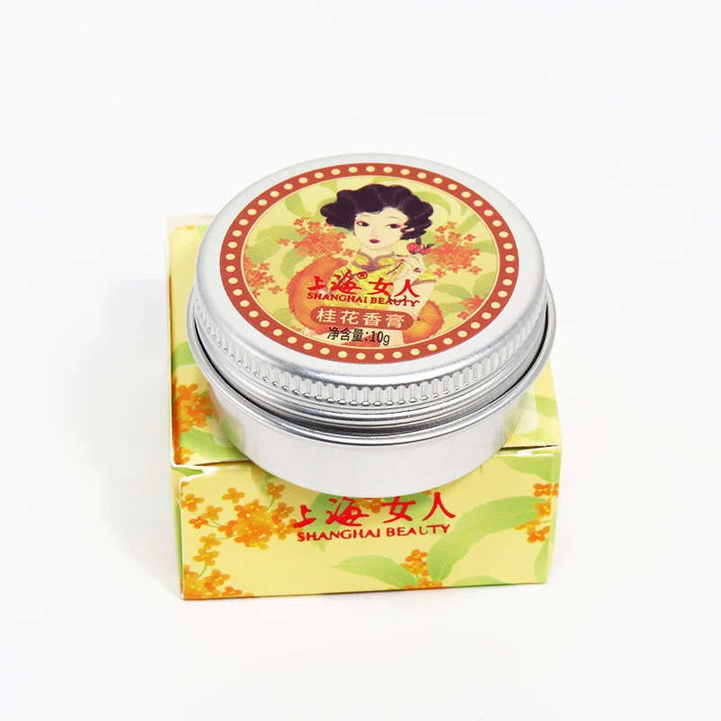 SHANGHAI BEAUTY Solid Perfumes And Fragrances For Women Osmanthus Deodorant Original Natural Air Freshener Skin Care